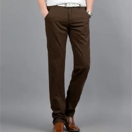 Earth colored straight leg pants for men