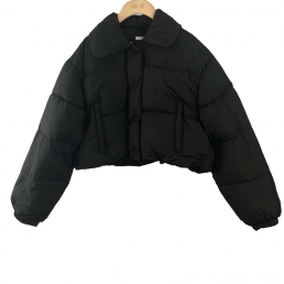 Age reduction small lapel three-dimensional down jacket